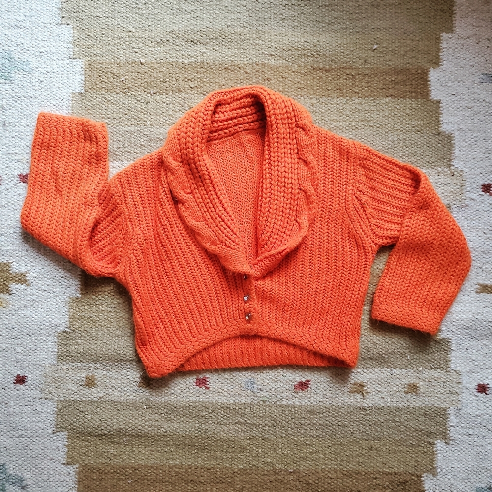 1940s Vintage Cropped Sweater